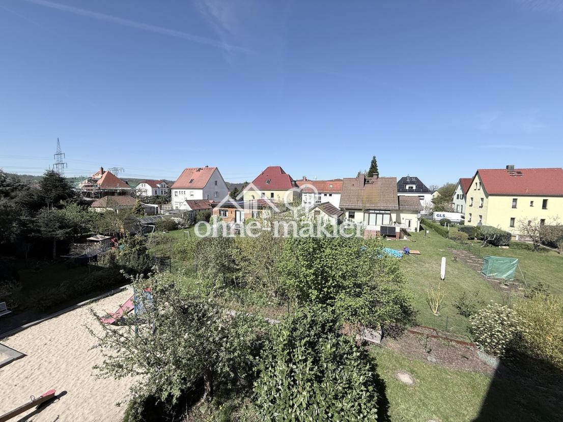 Blick vom Balkon