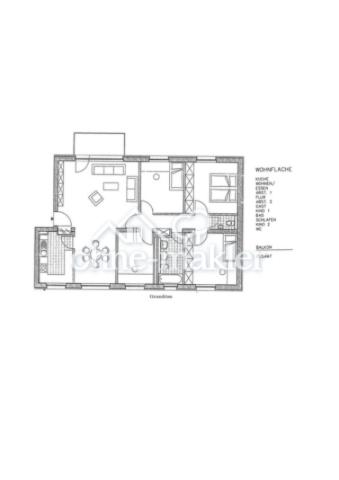 Grundriss 5-Zimmer-Wohnung