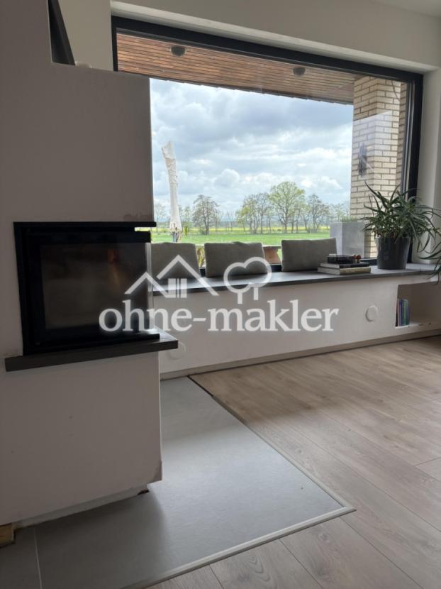 Wohnzimmer EG mit Grundofen