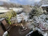 Blick vom Balkon im Winter