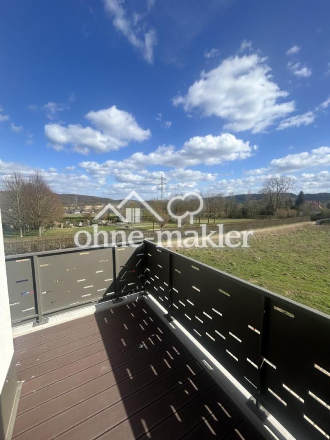 Balkon mit Blick ins Grüne