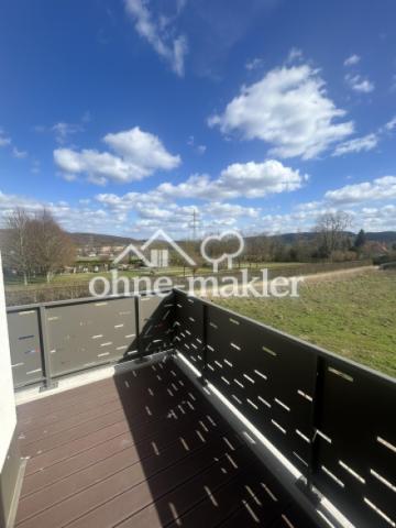 Balkon mit Blick ins Grüne