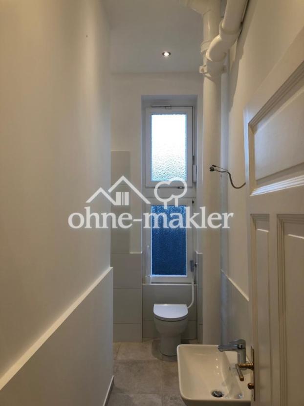 Blick in Toilette
