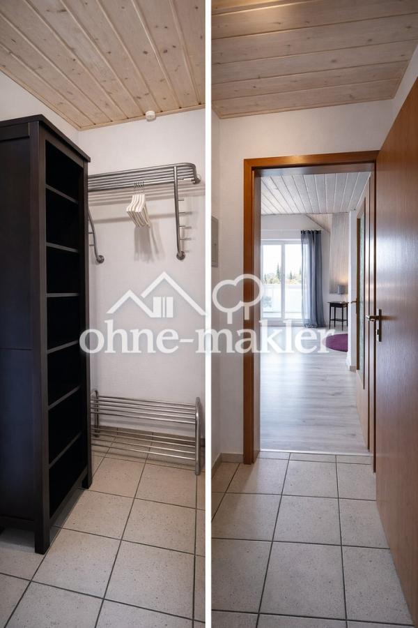 Flur mit blick ins Wohnzimmer