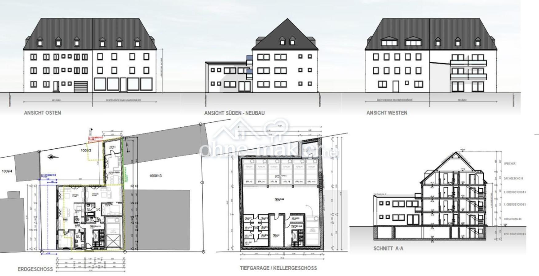 Vorbescheid Neu 575m²