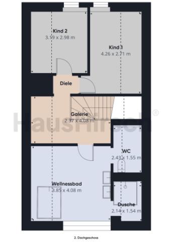 Grundriss 2. Dachgeschoss