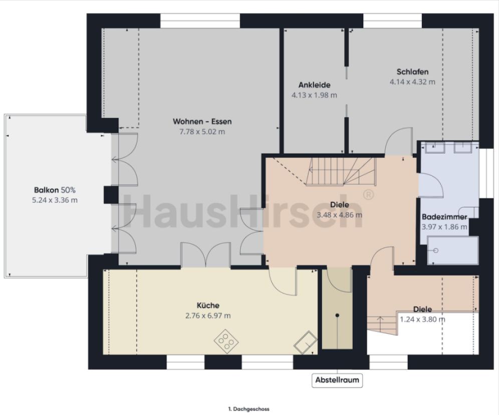 Grundriss 1. Dachgeschoss