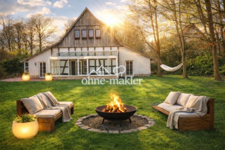 Garten Fachwerkhaus