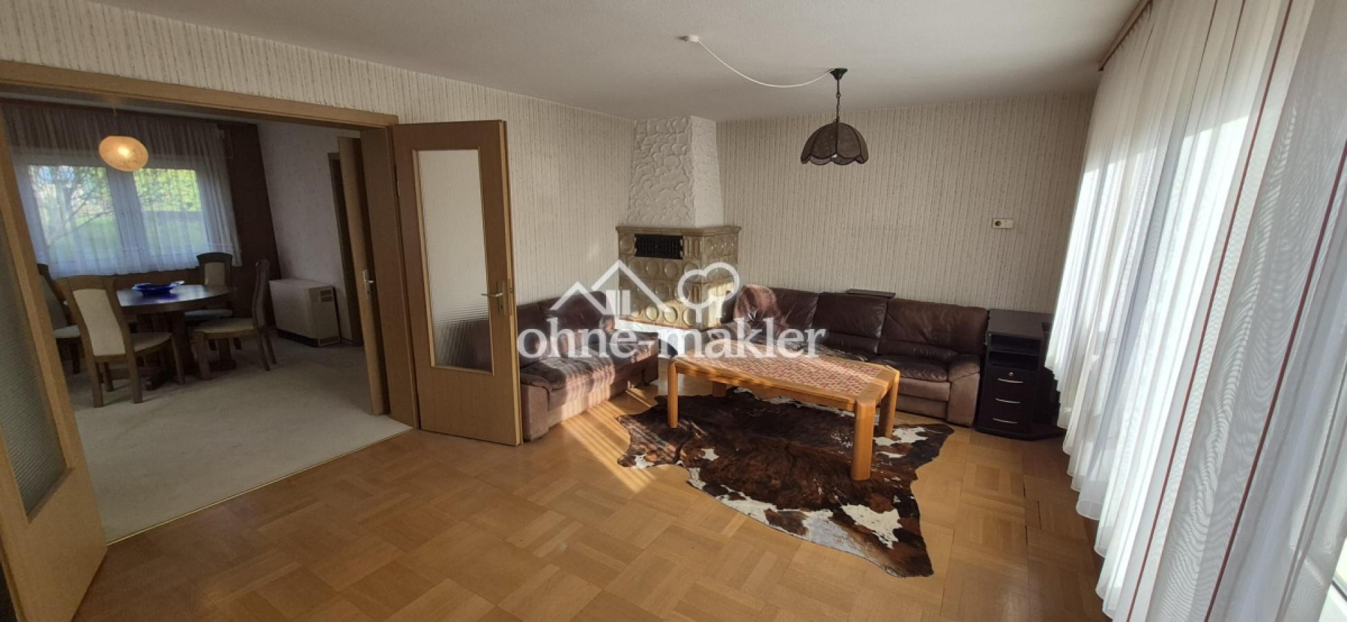 Wohnzimmer EG mit Kamin