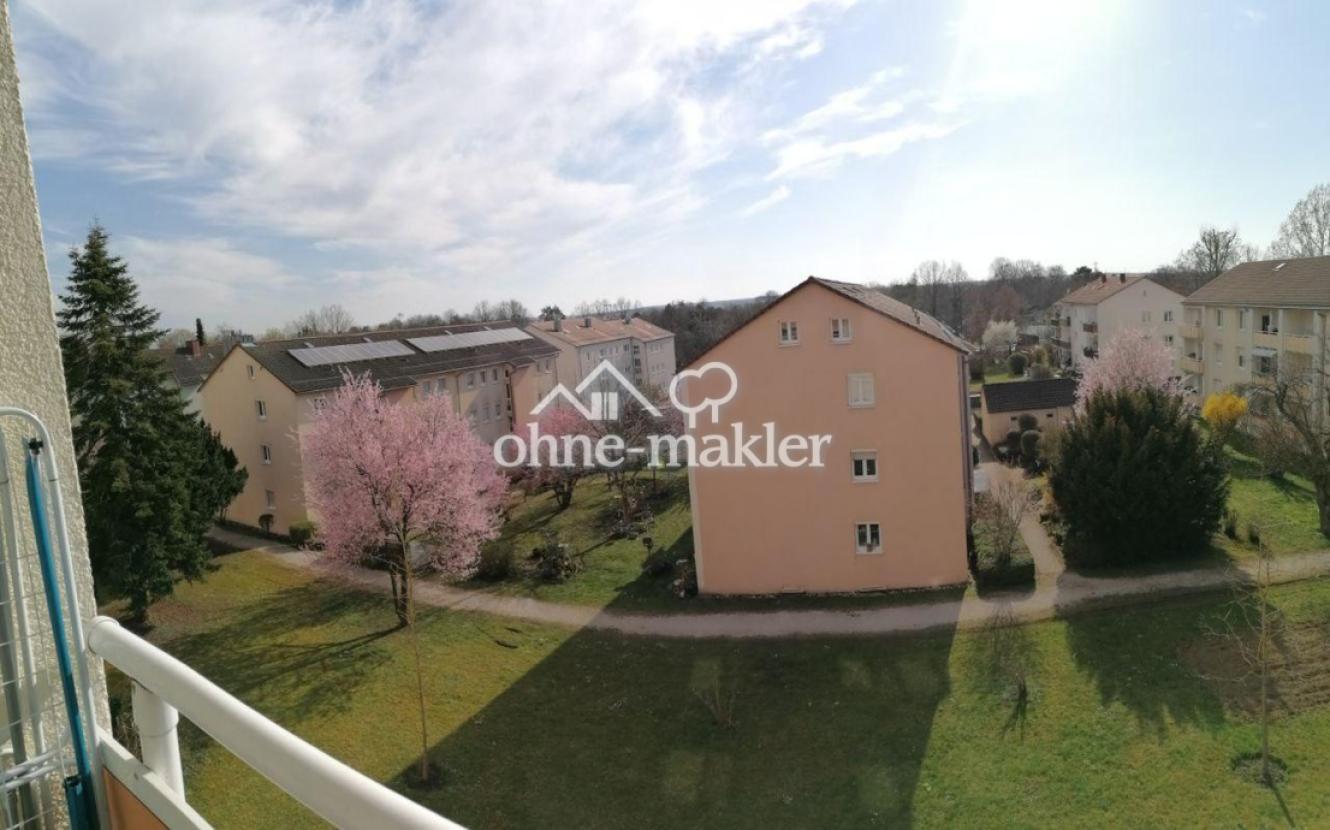 Blick vom Balkon
