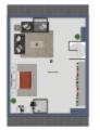 Grundriss Dachstudio