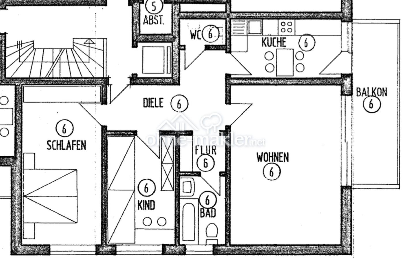 Grundriss gesamte Wohnung