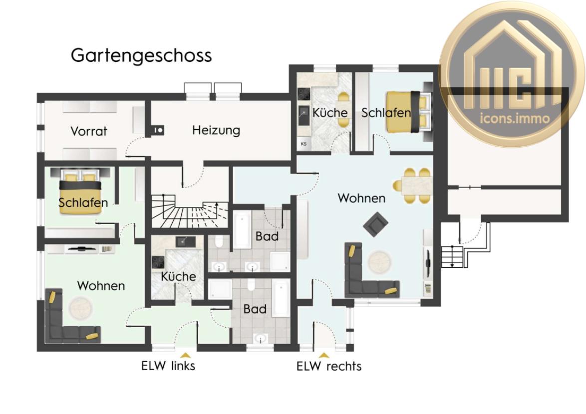 Grundriss Gartengeschoss