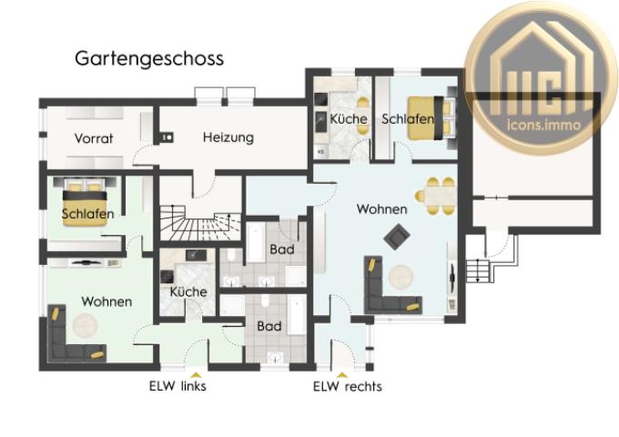 Grundriss Gartengeschoss