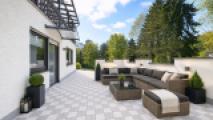 Terrasse mit KI eingerichtet
