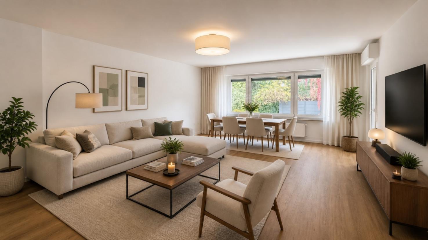 Wohnzimmer (Rendering)