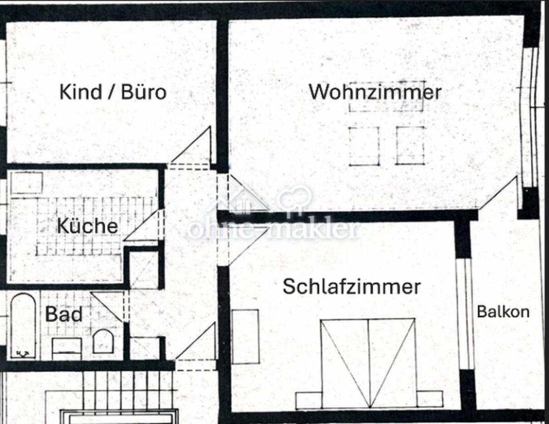 Zeichnung 3 Zi. Wg.