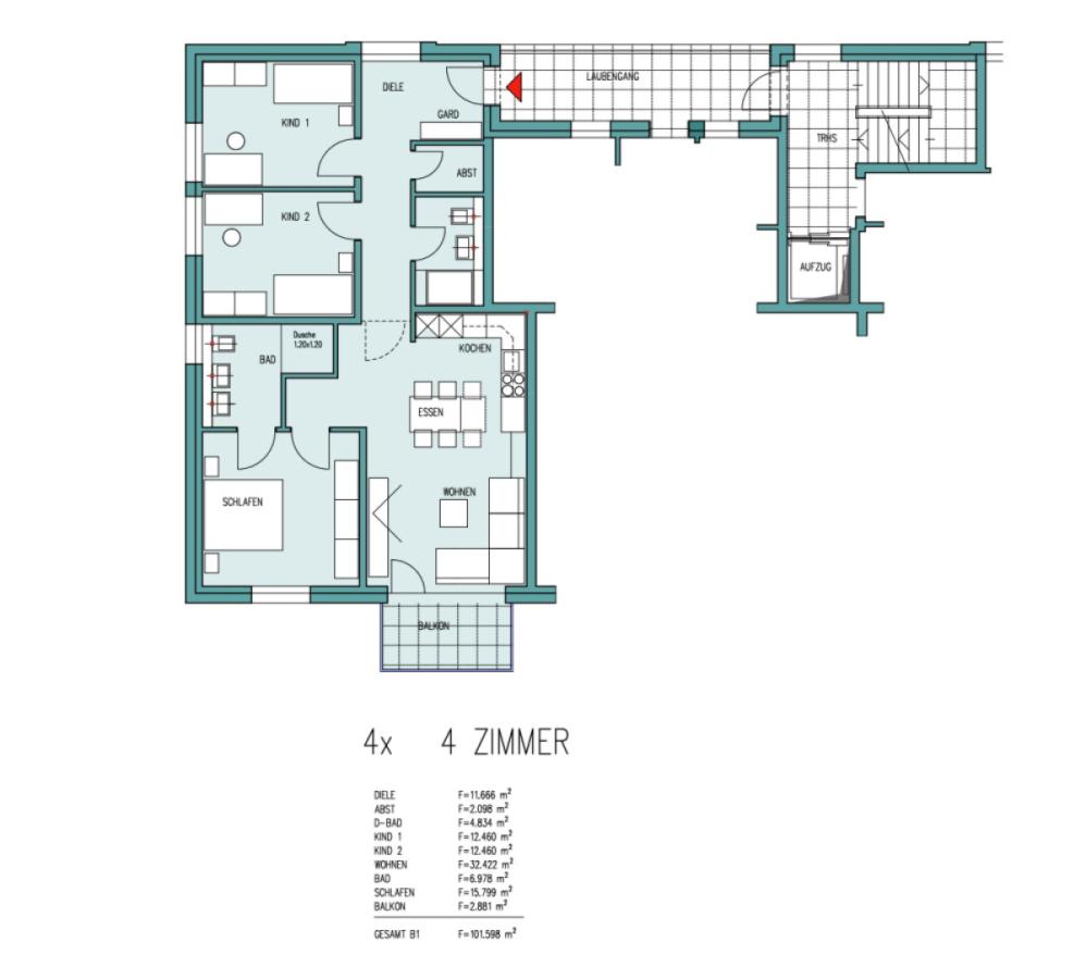 4 Zimmer 102 m_