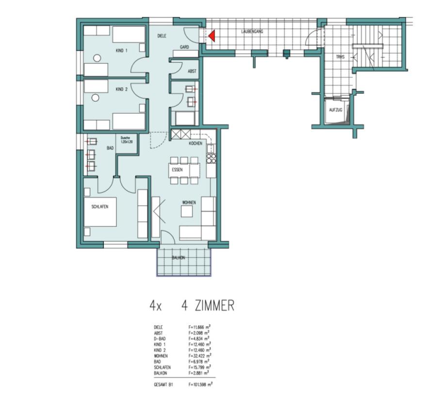 4 Zimmer 102 m_