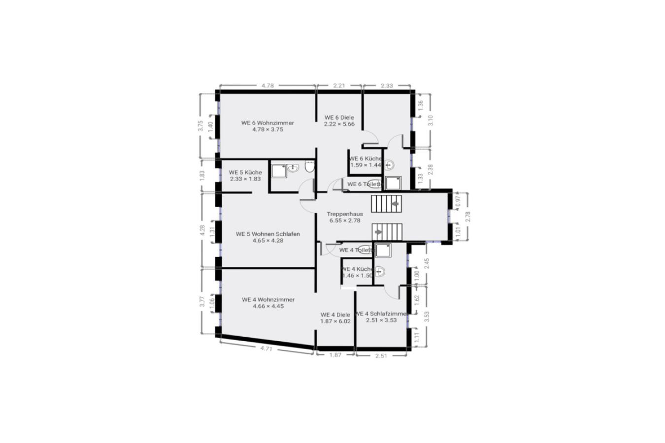 Grundriss Skizze 1.OG