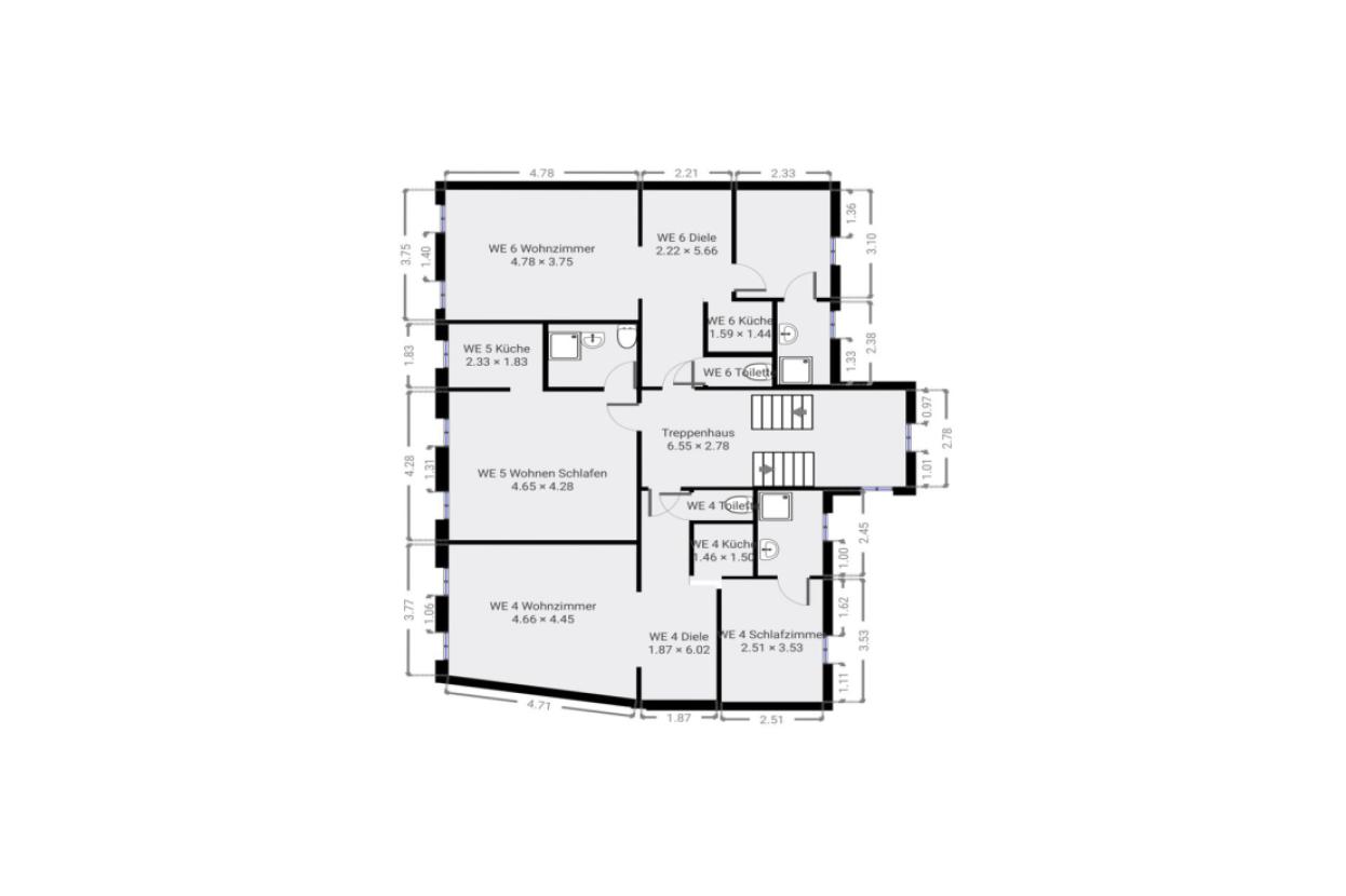 Grundriss Skizze 1.OG