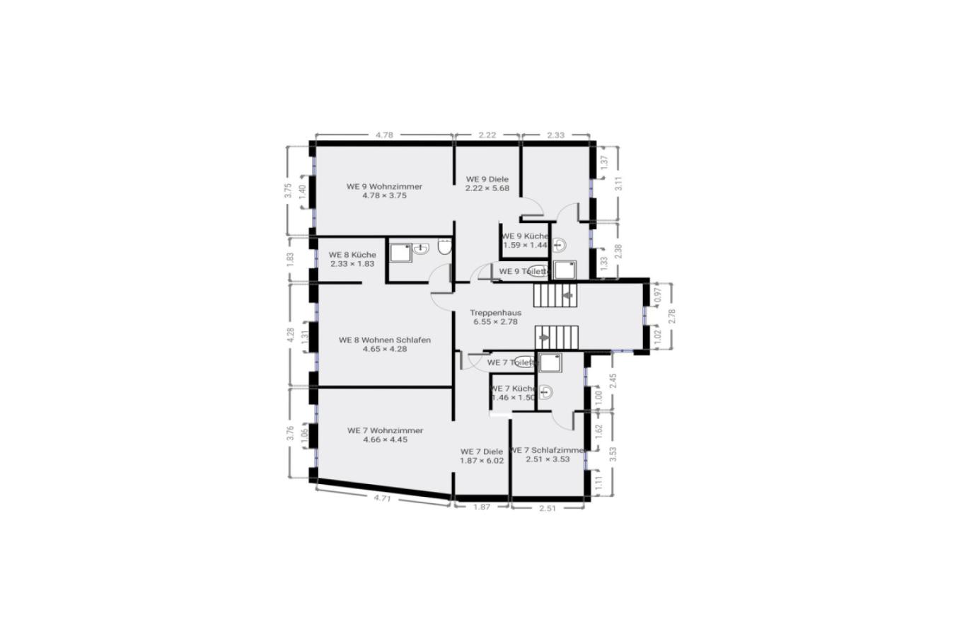 Grundriss Skizze 2.OG