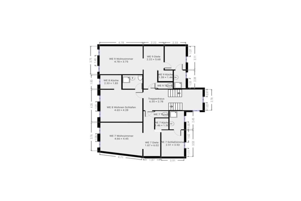 Grundriss Skizze 2.OG