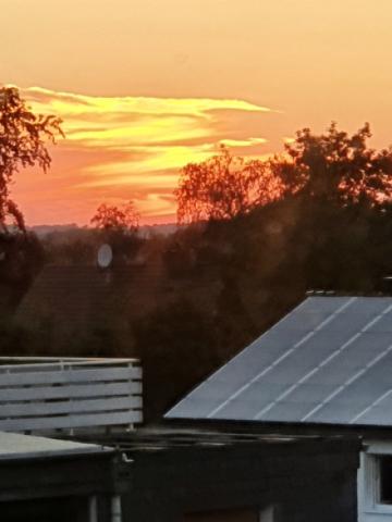 Sonnenuntergang aus der Küche 