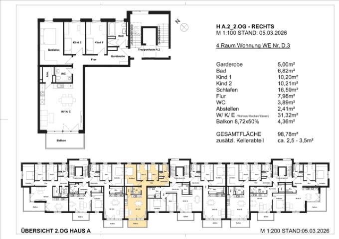 Grundriss WE22