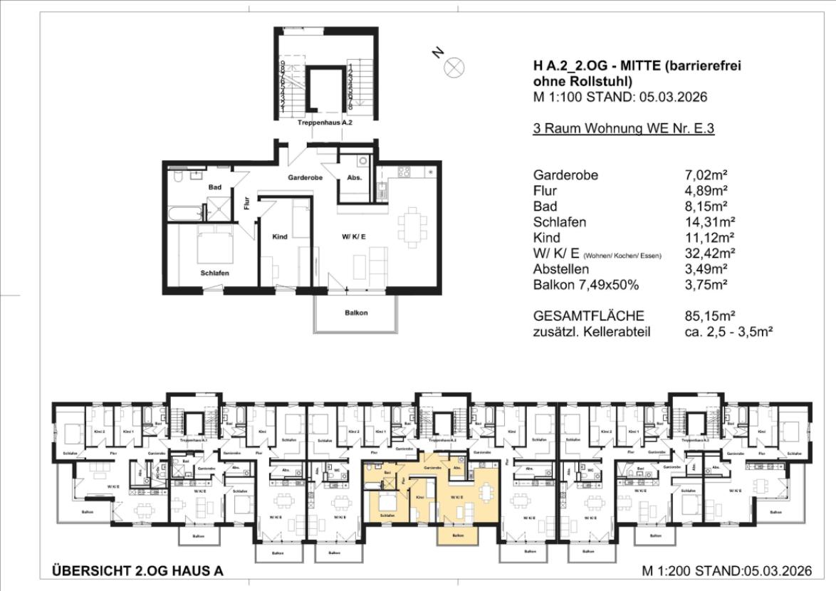 Grundriss WE23