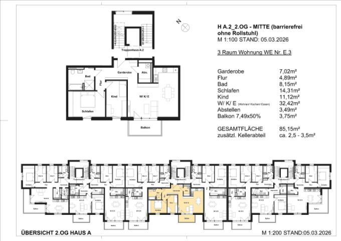 Grundriss WE23
