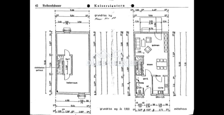 Grundriss Keller und EG