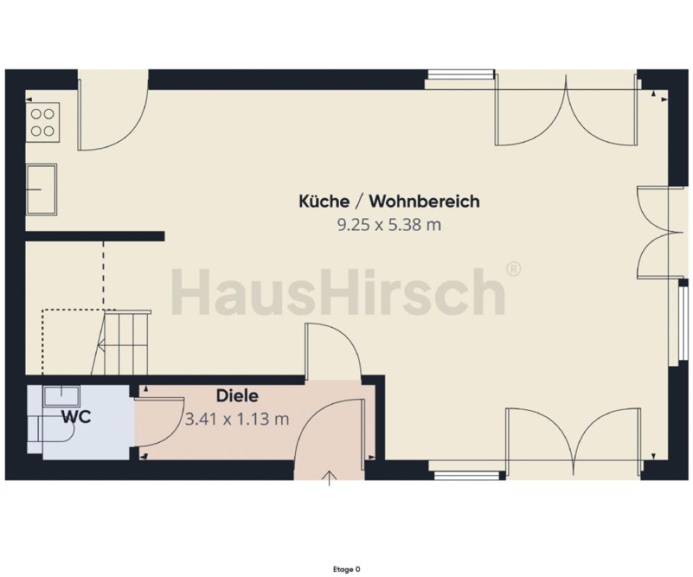 Grundriss Hinterhaus EG