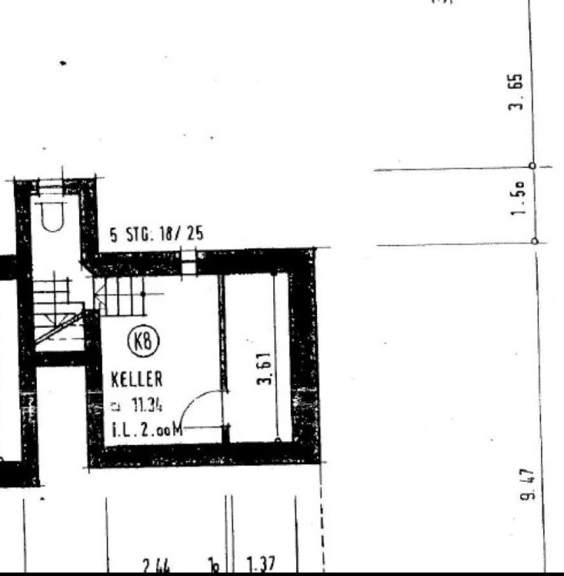 Grundriss Kellerbereich