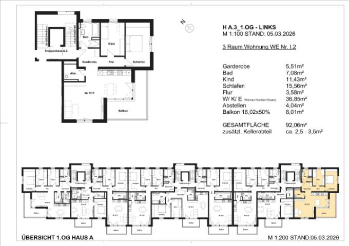 Grundriss WE18