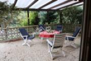 Terrasse vom Wohnzimmer aus