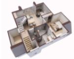 3D Grundriss Dachgeschoss