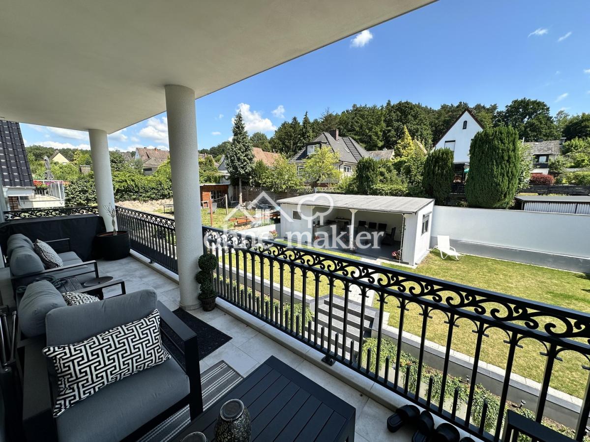 Blick vom Balkon