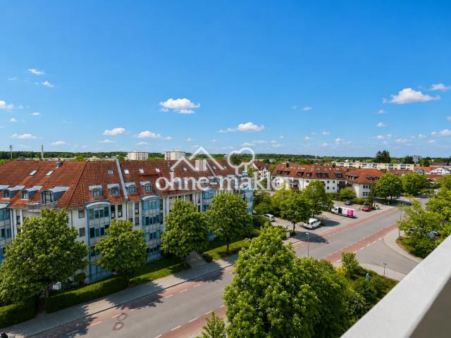 Blick vom Balkon
