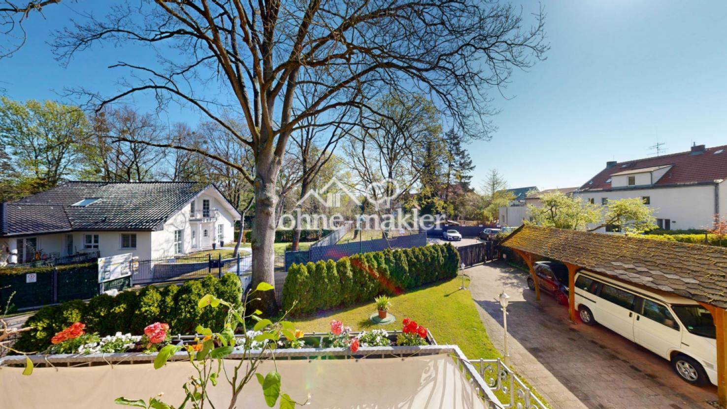 Blick vom Balkon
