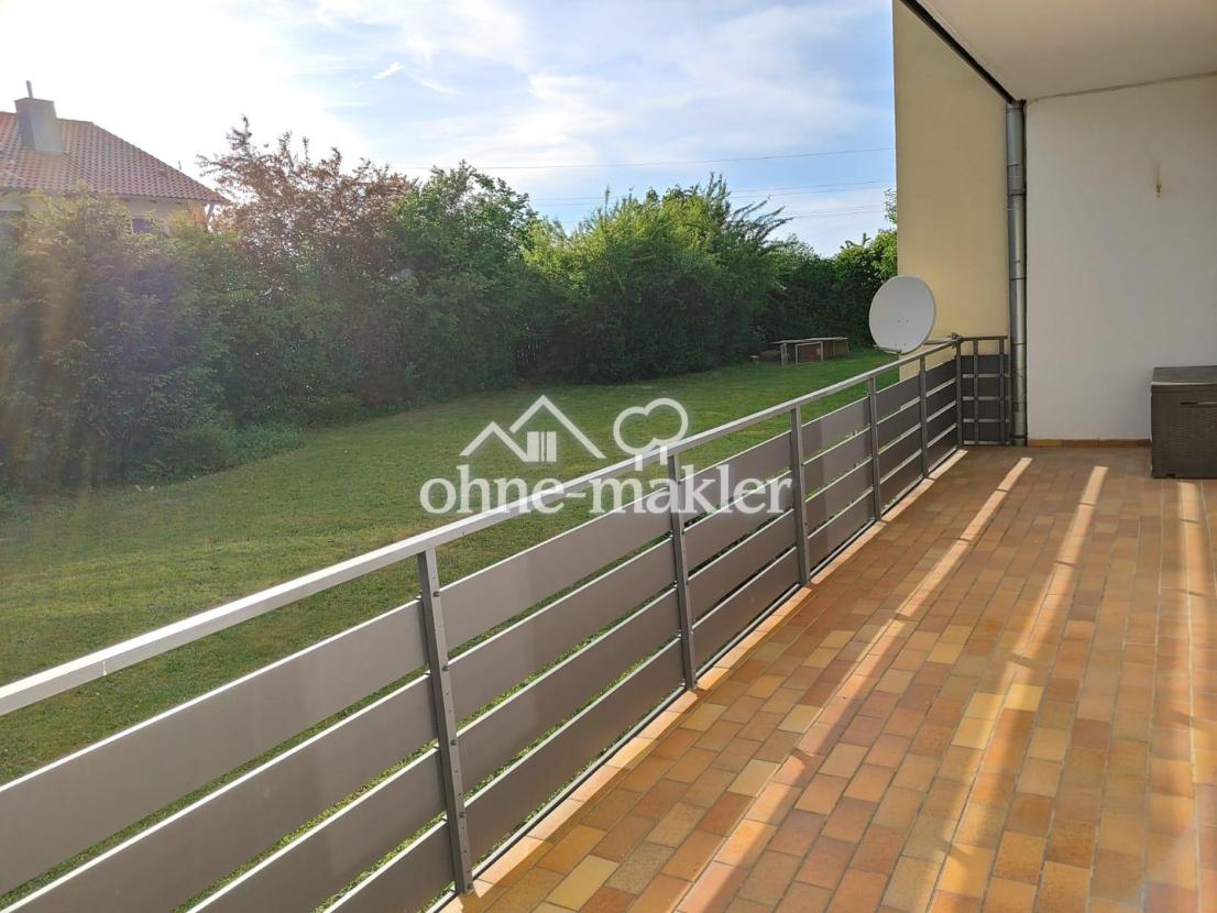 Balkon mit Gartenblick