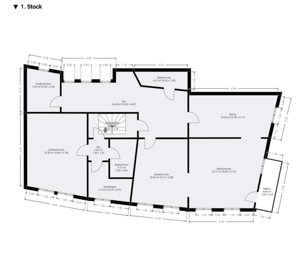 Grundriss 1.OG / floor plan 1F