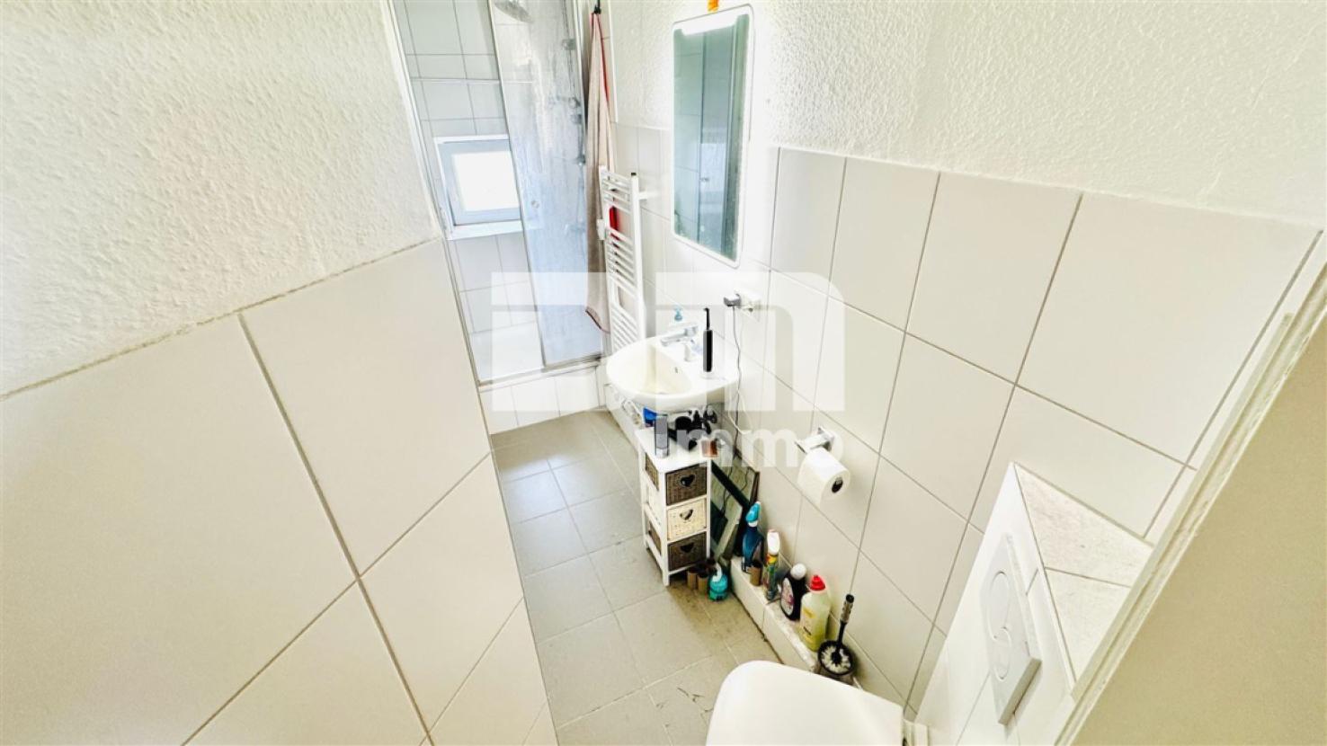 OG1 Wohnung / Bad Dusche / Handtuchwärmer
