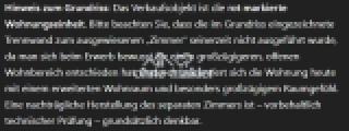 Hinweis Grundriss