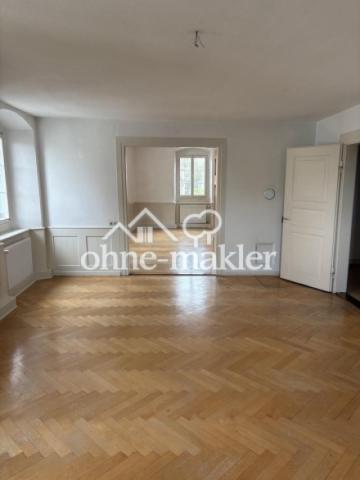 Blick Wohn- in Arbeitszimmer