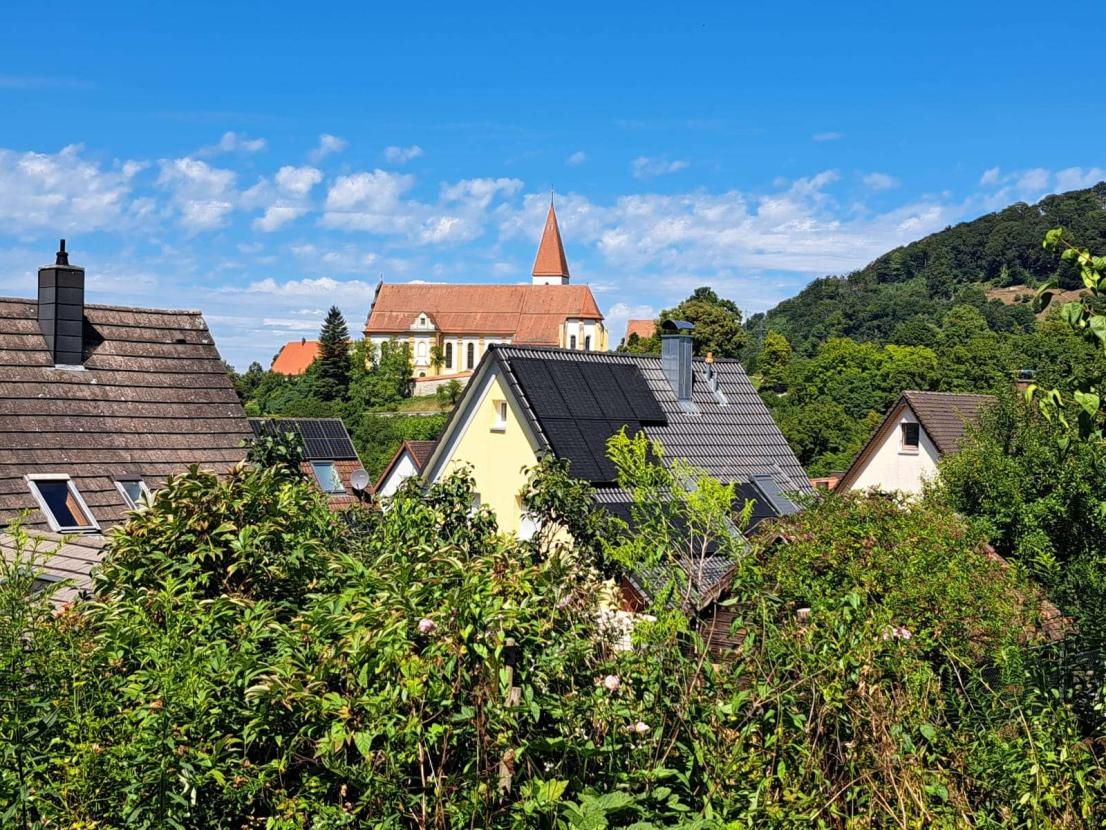 Blick vom Balkon