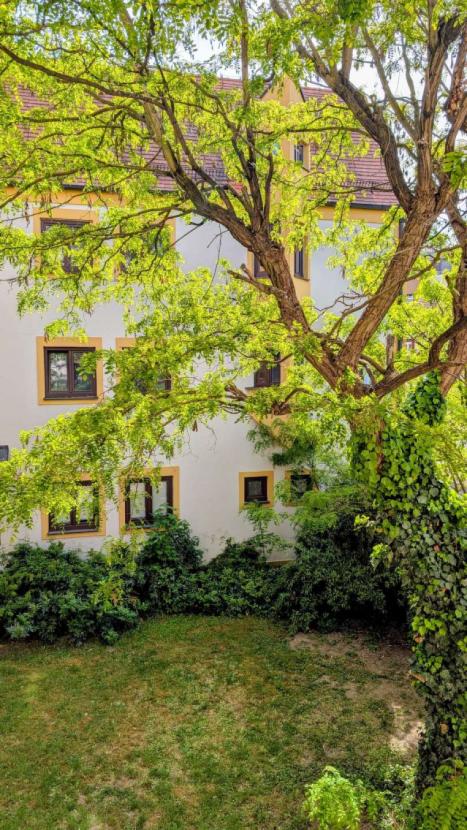 Blick aus dem Schlafzimmerfenster