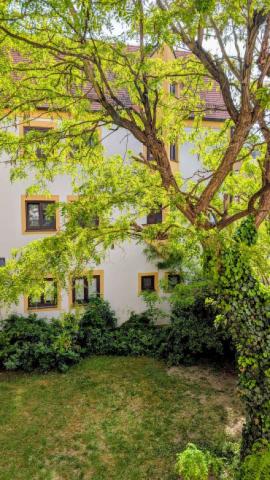 Blick aus dem Schlafzimmerfenster