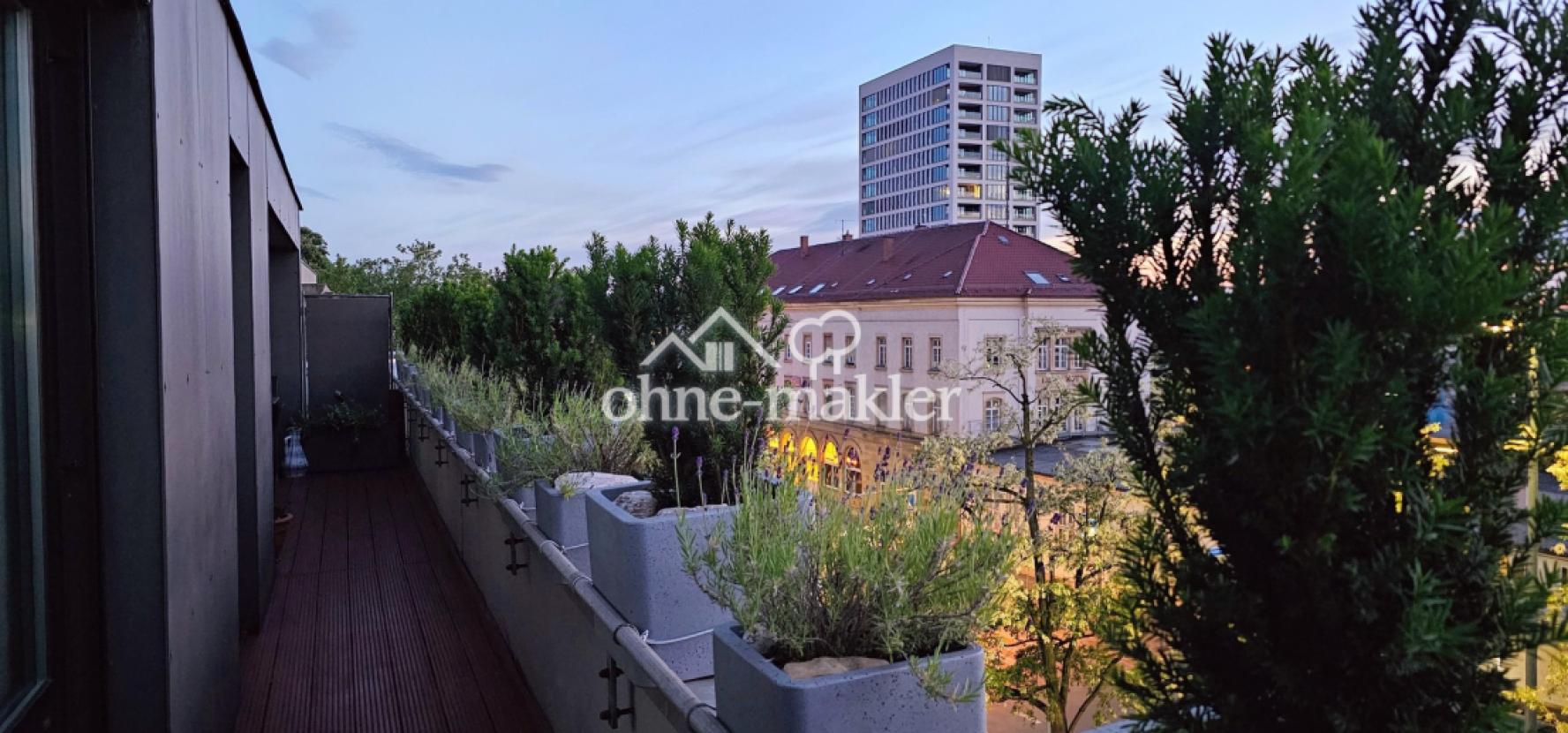 Ausblick vom Balkon