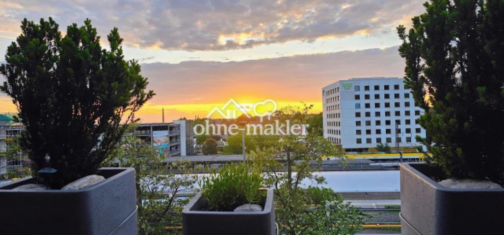 Abendstimmung auf Balkon